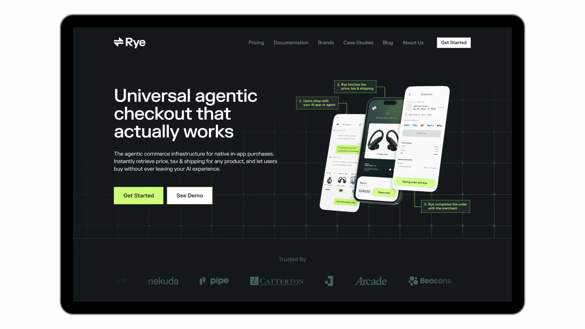 Rye — Universal Checkout API for agentic commerce