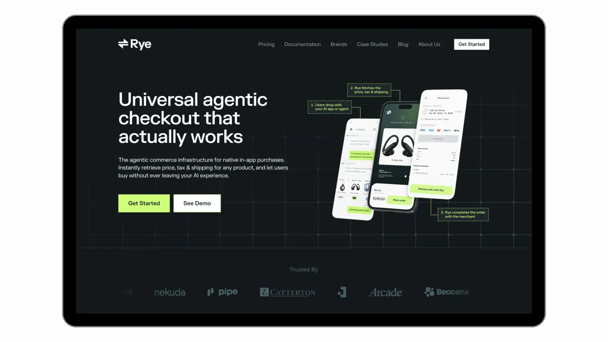 Rye — Universal Checkout API for agentic commerce